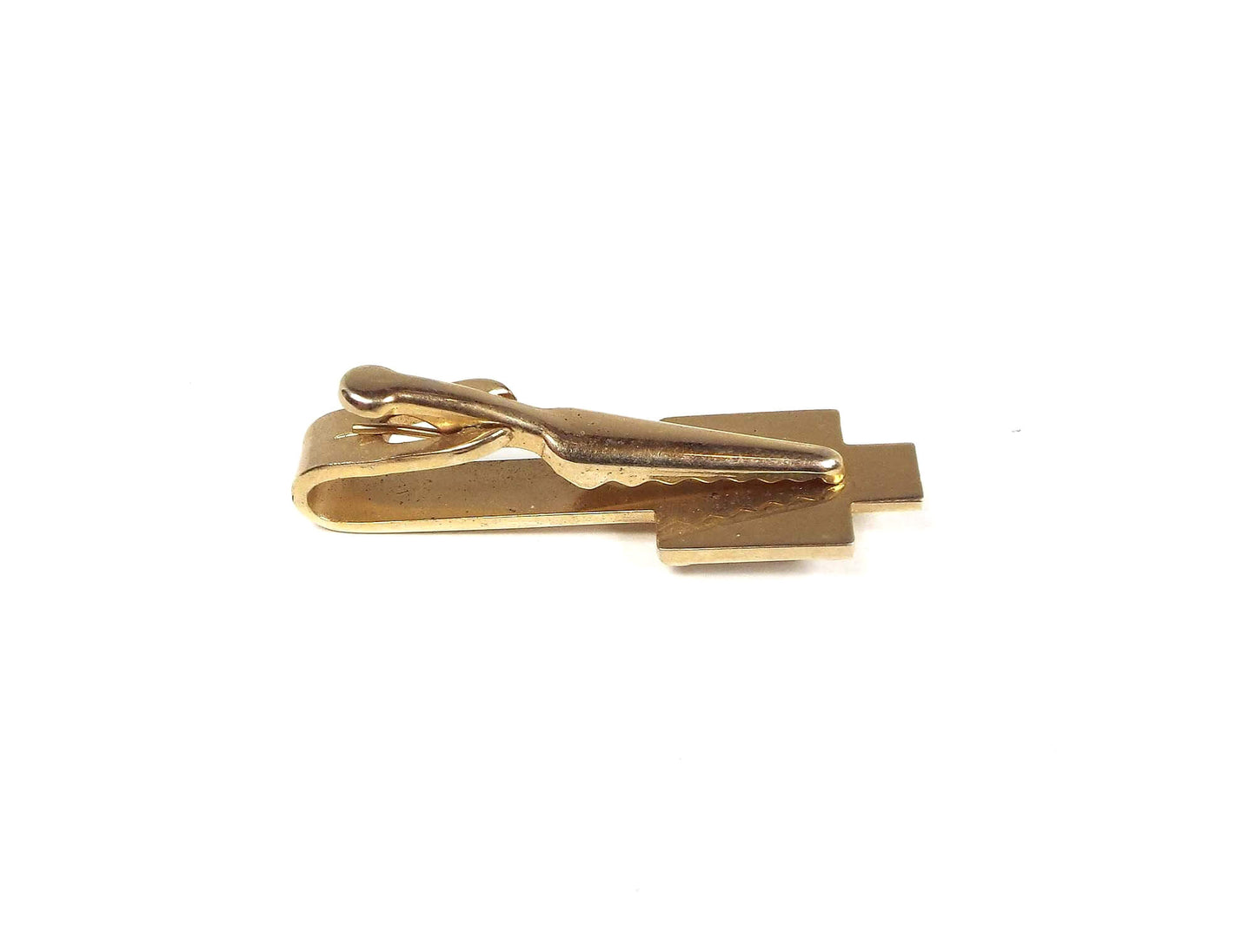 Letter Initial A Mother of Pearl Vintage Tie Clip Clasp