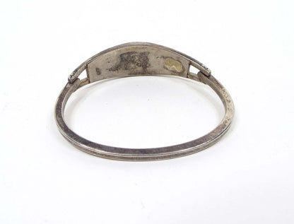 Taxco Mexico Vintage Hinged Bangle Bracelet