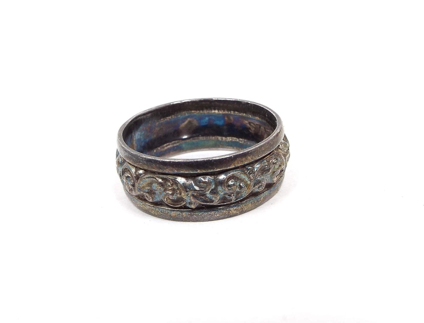 Clark and Coombs Sterling Silver Vintage Band Ring