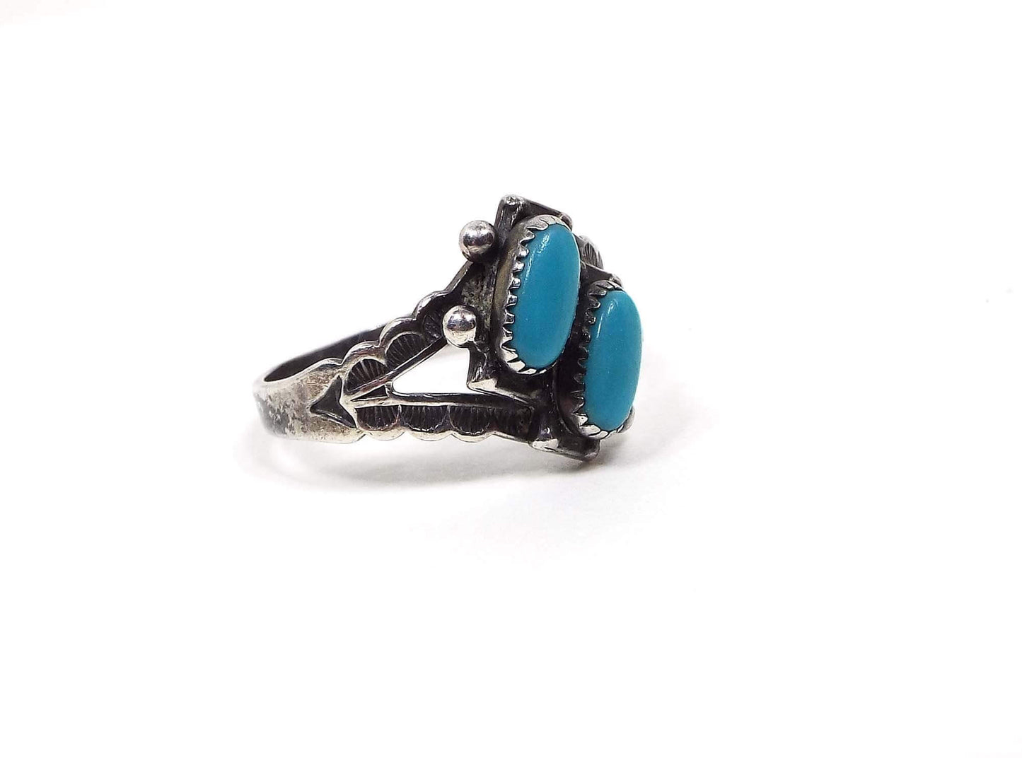 Sterling Silver Vintage Turquoise Ring