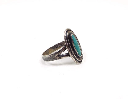 Bell Trading Post Sterling Silver Vintage Turquoise Ring