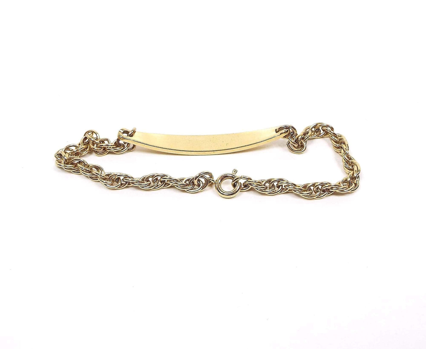 Vintage ID Bracelet with Engraved Name Jessica