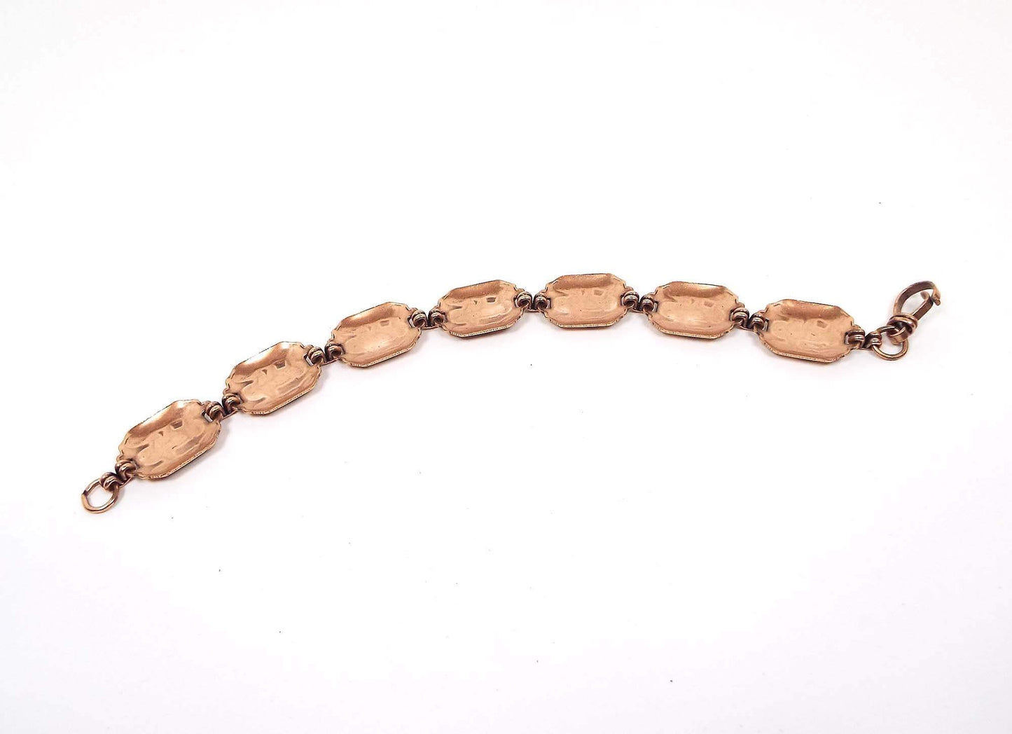 Sunbell Bell Trading Post Copper Sunface Kachina Vintage Link Bracelet