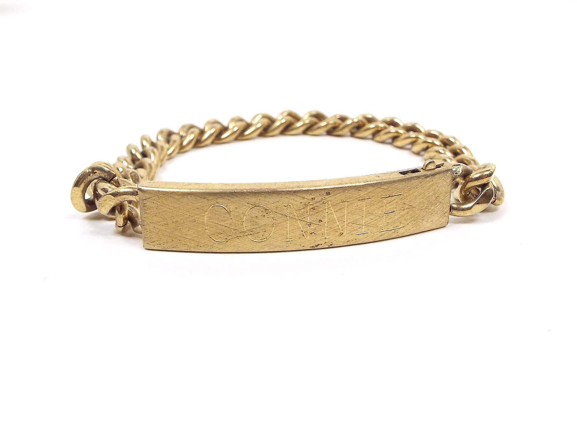 Desirable 9ct Gold Vintage ID Bracelet  Bracelets from Cavendish Jewellers  Ltd UK