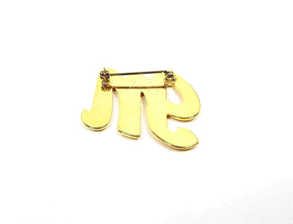 Initial Letter M Retro Vintage Brooch Pin