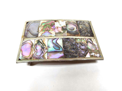 Vintage Abalone Belt Buckle Made in Mexico