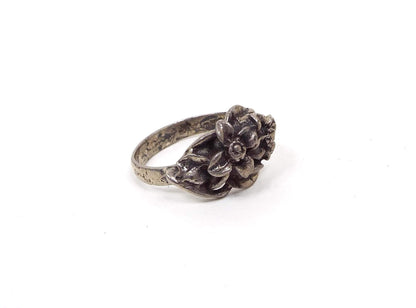 Mexican Sterling Silver Vintage Flower Ring