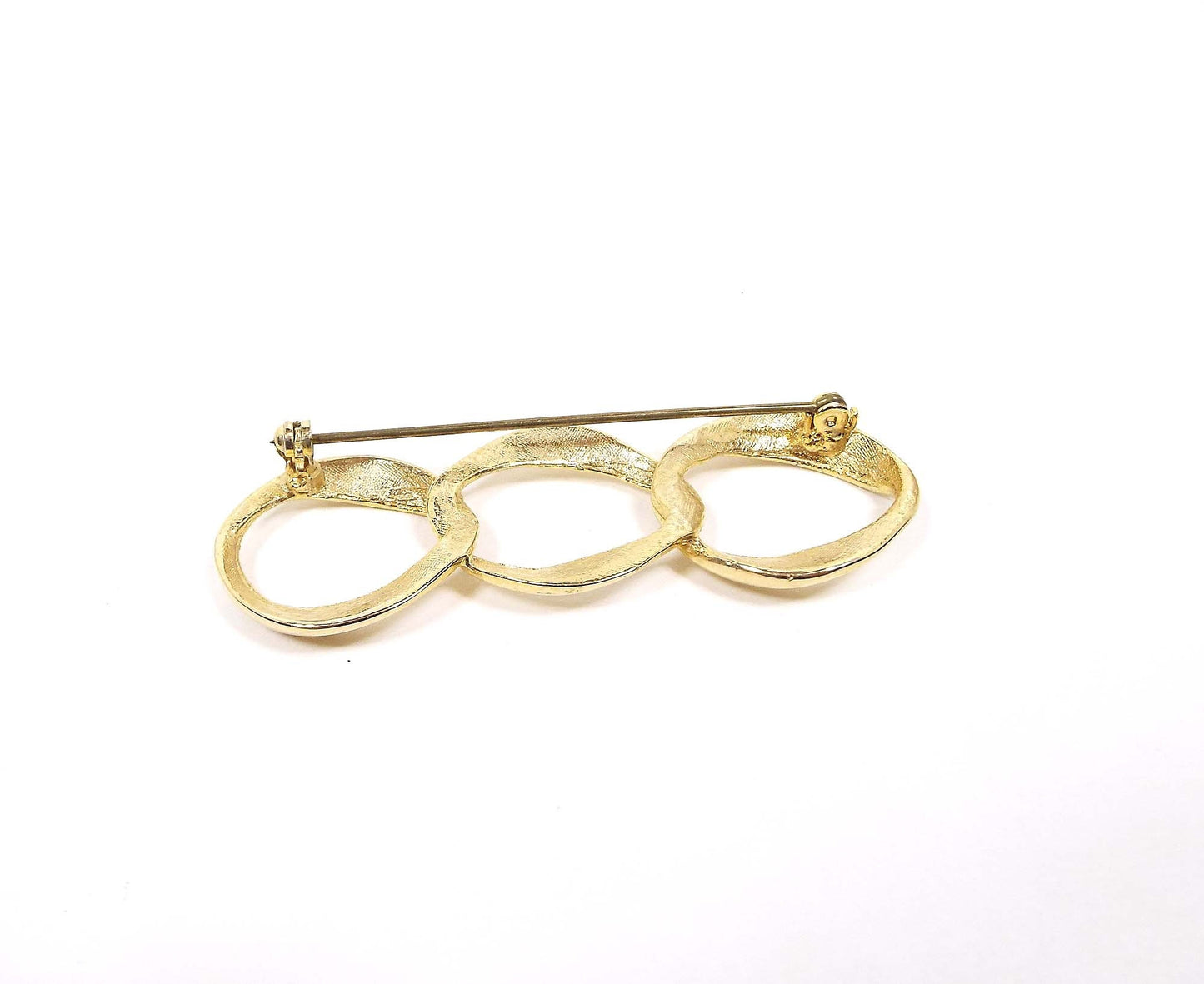 Vintage Chain Link Style Brooch Pin