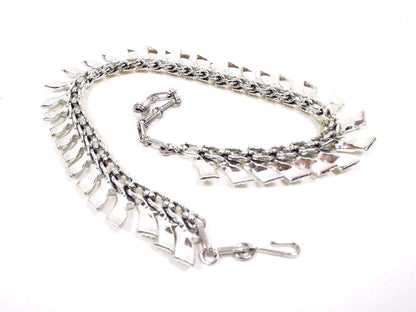 Coro Silver Tone Vintage Link Choker Necklace