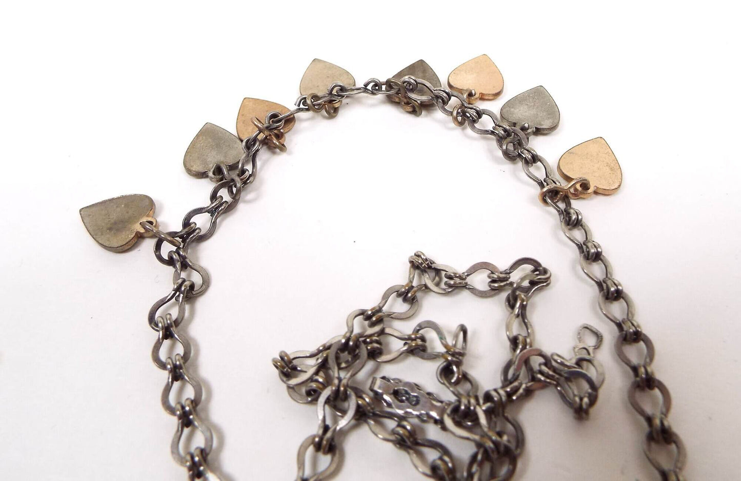 Kathleen Engraved Heart Charm Vintage Necklace